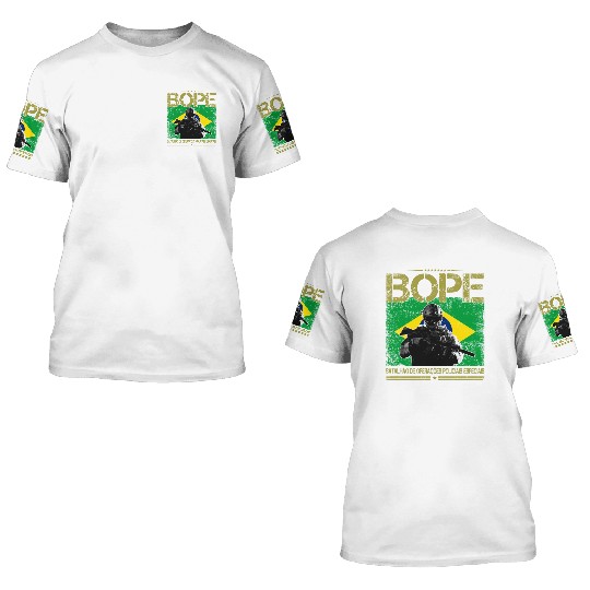 BOPE Brazil Police Special Forces 3D T Shirts