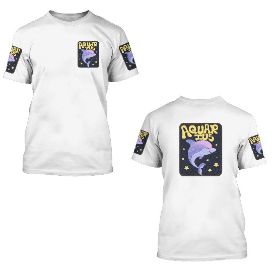 Aquarius Sign Animal 3D T Shirts