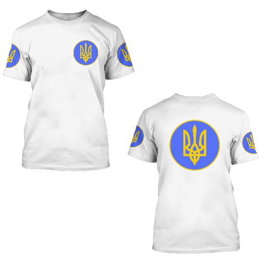 Ukraine trident 3D T Shirts