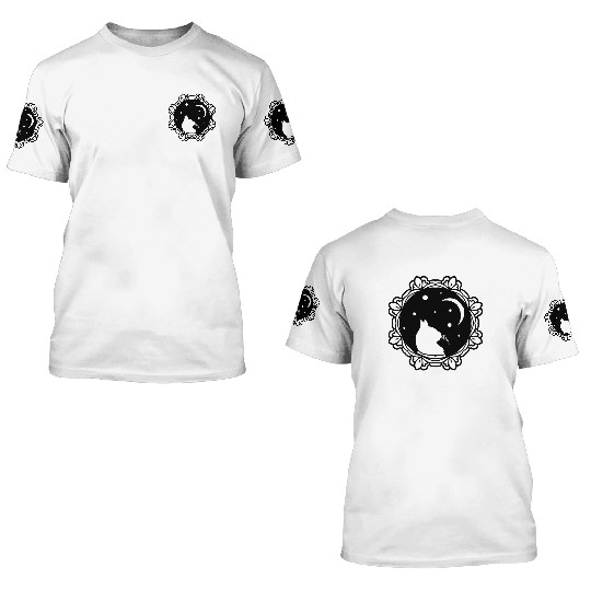 Cat Moon 3D T Shirts