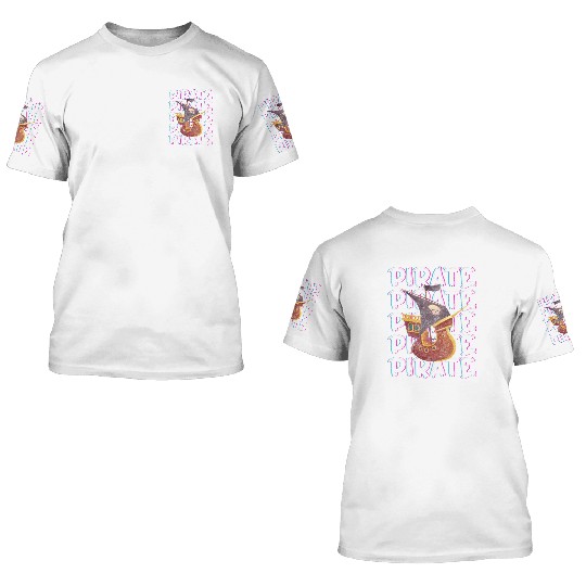 Pirate Ship Buccaneer Crew 3D T Shirts