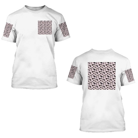 Cheetah Animal Print Pink Pattern 3D T Shirts