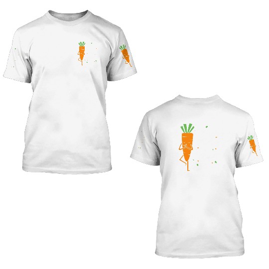Funny Carrot Keep Calm And Carrot On 3D T Shirts