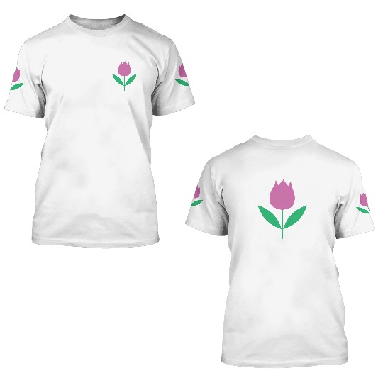 Tulip Garden Gardening 3D T Shirts