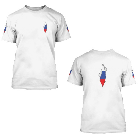 Russia flag proud Russian 3D T Shirts