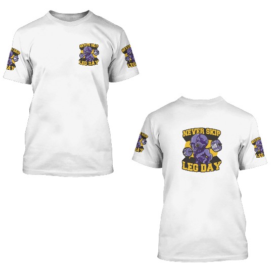 Muscle Alien 3D T Shirts