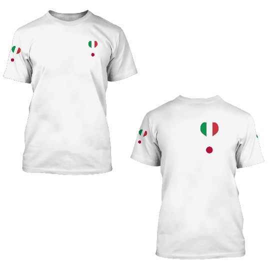 Italy and Japan Genius / gift 3D T Shirts