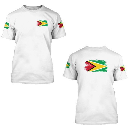 Guiana flag 3D T Shirts