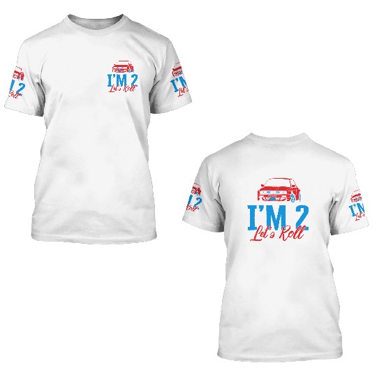 I'm Two Let's Roll 3D T Shirts, Future Race Driver 3D T Shirts,