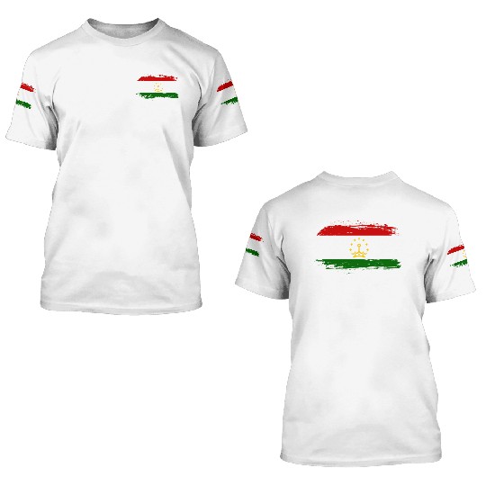 Tajikistan flag 3D T Shirts