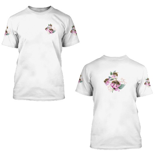 Bee Kind Save The Bees Earth Day 3D T Shirts