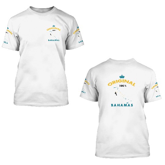 Bahamas original 100% flags design 3D T Shirts