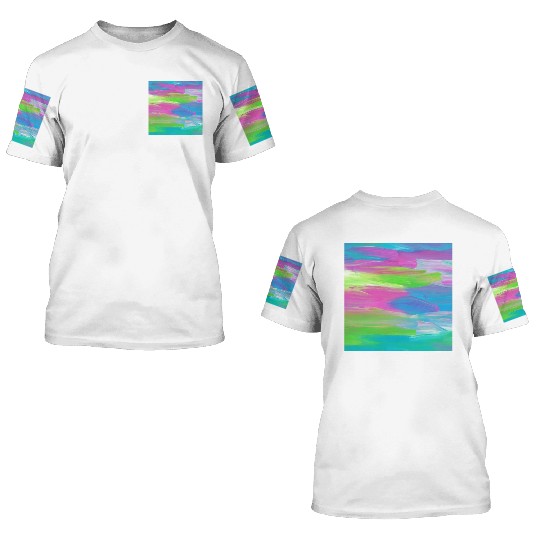 Abstract Colorful Painting 3D T Shirts
