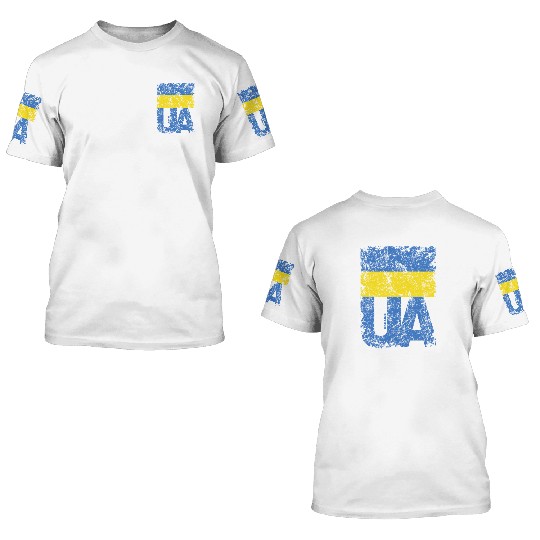 I stand with Ukraine. Support Ukraine. Stop War 3D T Shirts