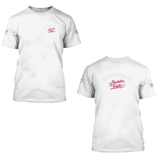 Bachelor Party 3D T Shirts Bratislava Pre Wedding