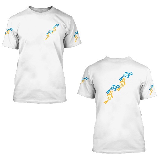 colorful koi fish nishikigoi 3D T Shirts