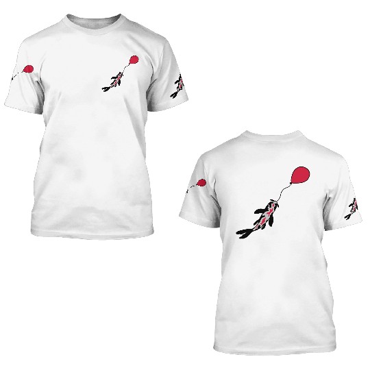 balloon koi fish nishikigoi 3D T Shirts