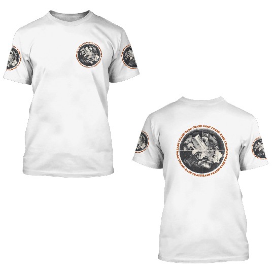 "BASH TRASH" Reduce Reuse Recycle Climate Ecology 3D T Shirts