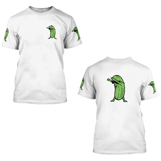 Dabbing Pickle 3D T Shirts