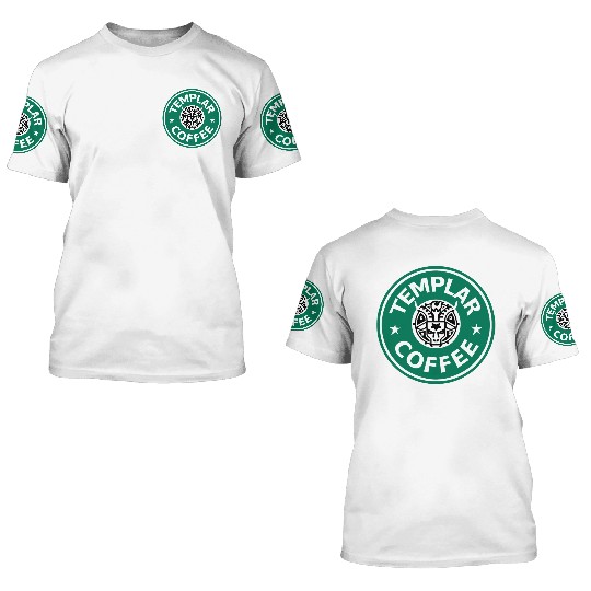 Knights' Templar Coffee 3D T Shirts