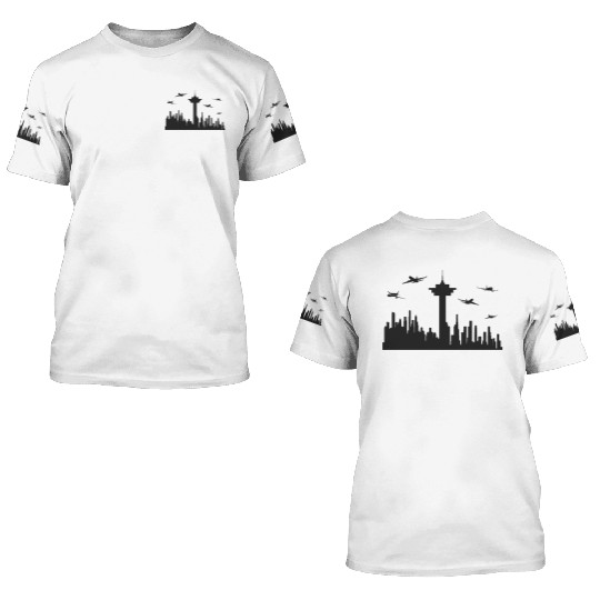 Air Traffic Controller Aircraft Aviation Aviator 3D T Shirts
