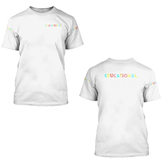 educational teacher student 3D T Shirts