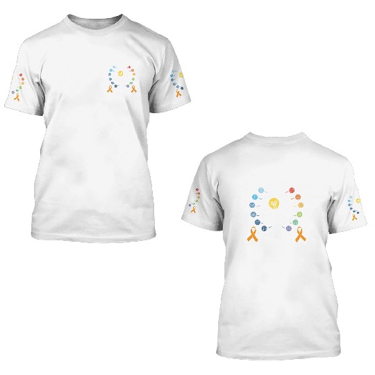 ADHD Warrior Embrace Neurodiversity ADHD Awareness 3D T Shirts