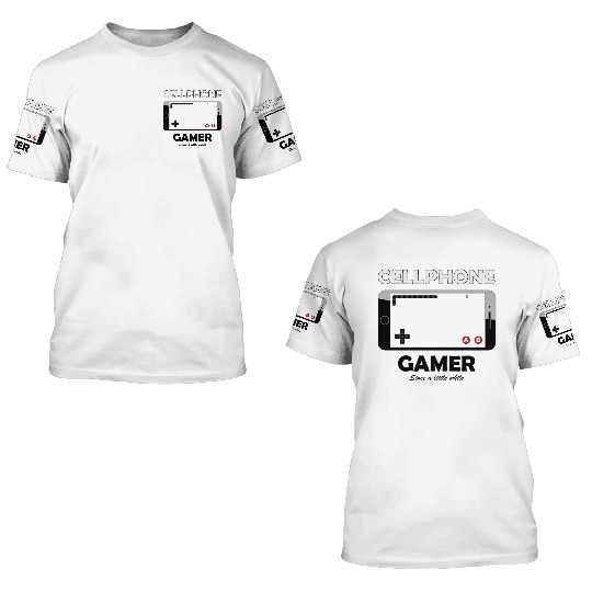 Cellphone Gamer 3D T Shirts