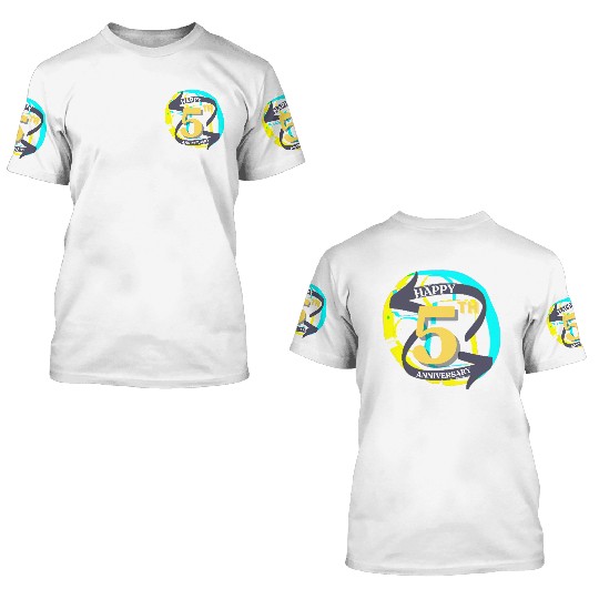 ANNIVERSARY 5 3D T Shirts