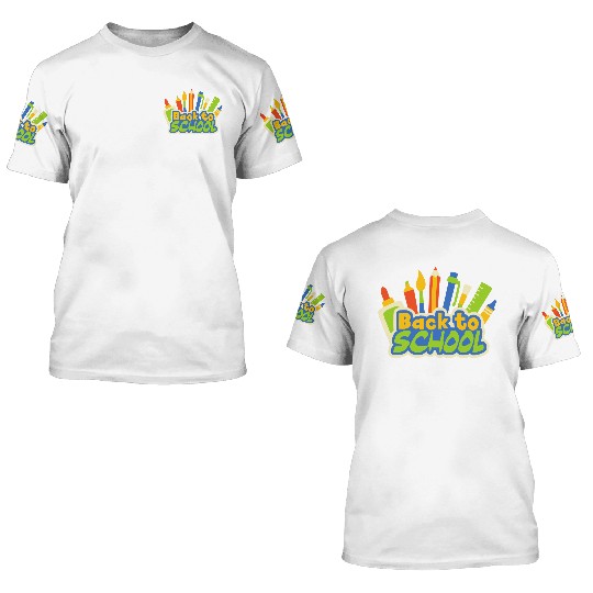 back to school 3D T Shirts