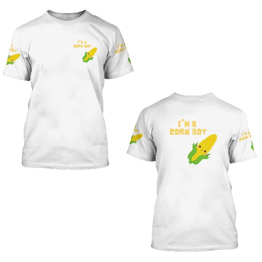 Corn Boy - Corntastic Design Corn Kid 3D T Shirts