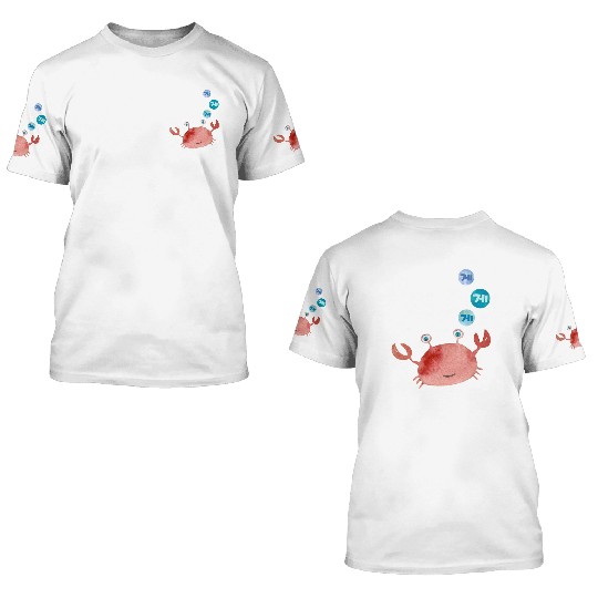 Korean Crab 3D T Shirts