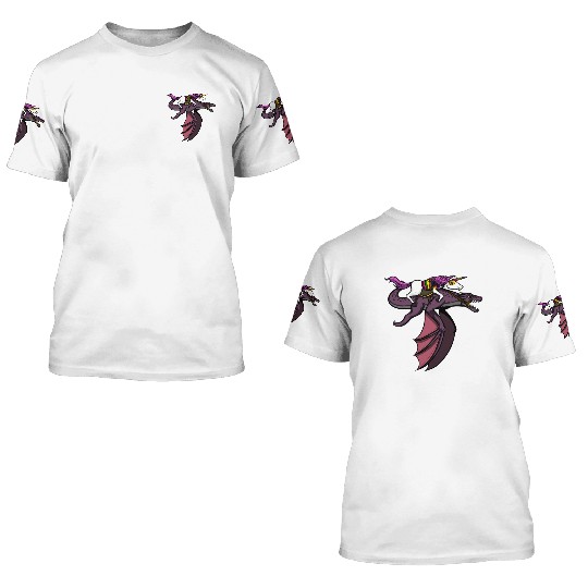 Unicorn Riding Dragon 3D T Shirts