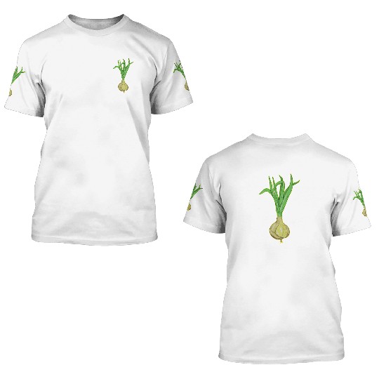 Onion plant 3D T Shirts