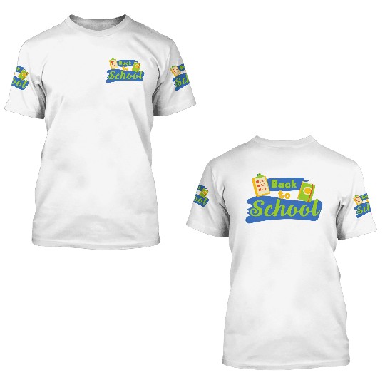 back to school 7 3D T Shirts
