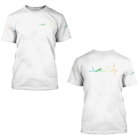 Chameleon Heartbeat 3D T Shirts