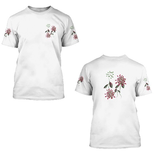 abstract plants nature flowers 3D T Shirts