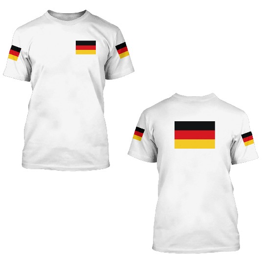 Official Germany Flag German Country Pride 3D T Shirts