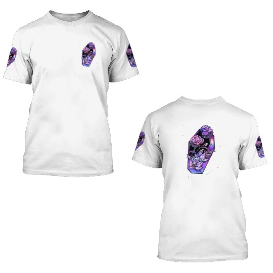 Coffin of Roses 3D T Shirts