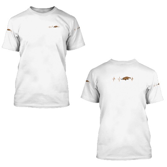 Platypus Heartbeat 3D T Shirts