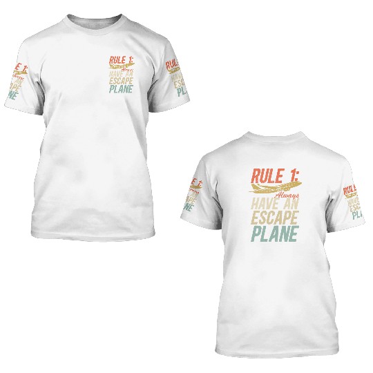 Airline Pilot Aviation Pun For a Corporate Pilot 3D T Shirts
