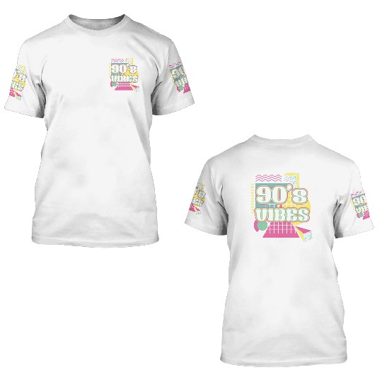 90s Disco Lover 1990s Retro 3D T Shirts