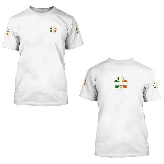 Brown Irish Surname Ireland Flag Shamrock 3D T Shirts