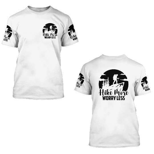 Mountaineering Hiking Hiking Vacation Hiker 3D T Shirts