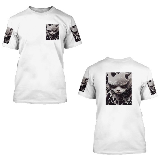 Angry Cat 3D T Shirts
