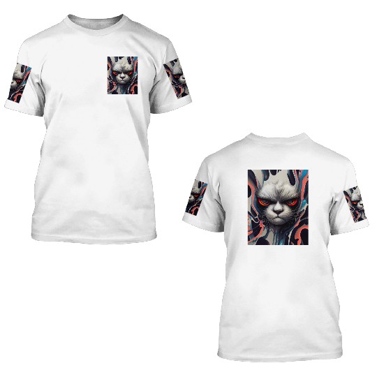 Angry Cat 3D T Shirts