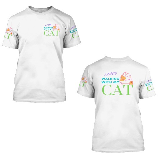 LOVE MY CAT 3D T Shirts