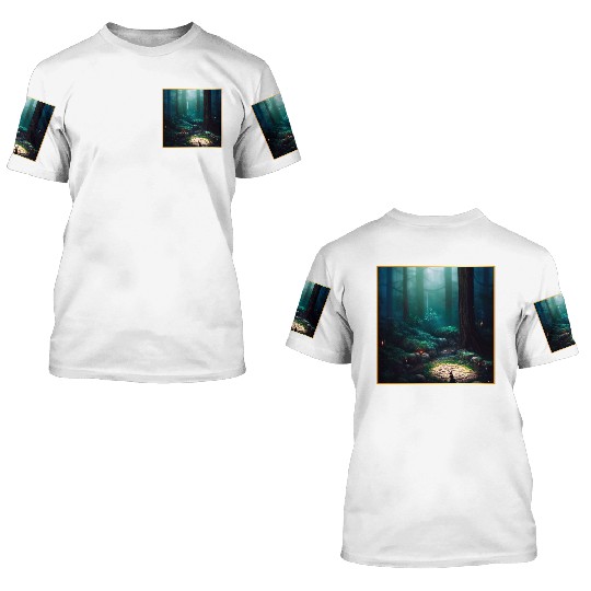 Fantasy Forest 3D T Shirts