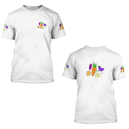 Vegetable friends 3D T Shirts
