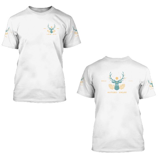 Nature Aware - The Nomad Lifestyle 3D T Shirts